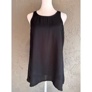 Vince Black Open-Back Sleeveless Top